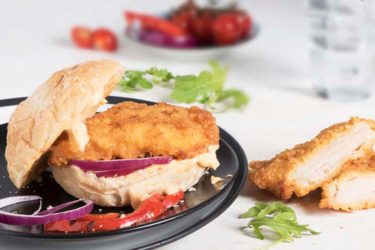 Plain Chicken Fillet Burgers - 1kg