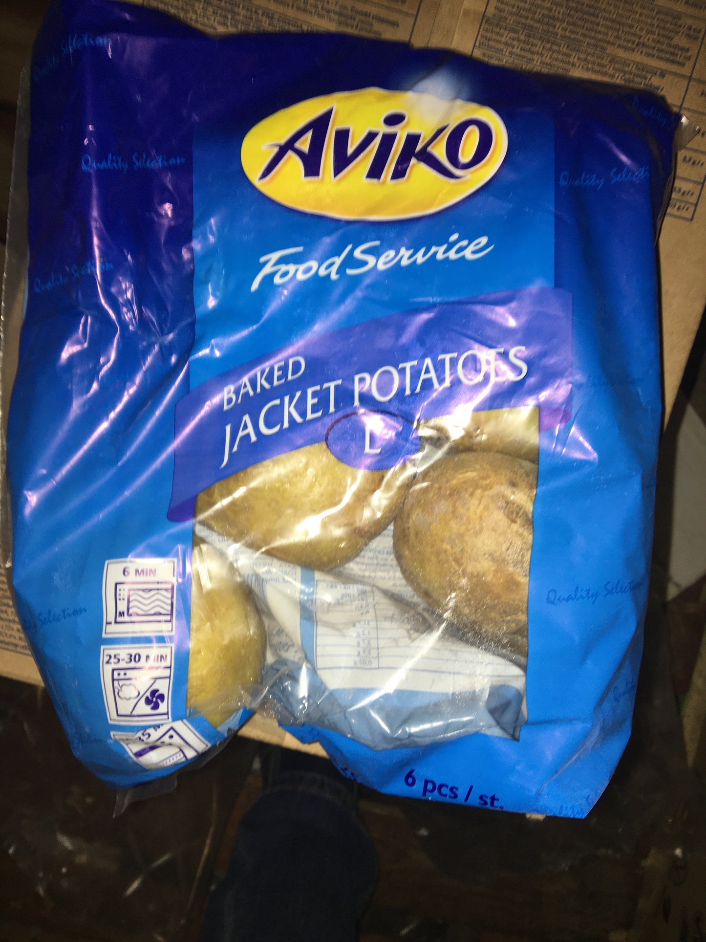 Frozen Cooked Baked Potatoes